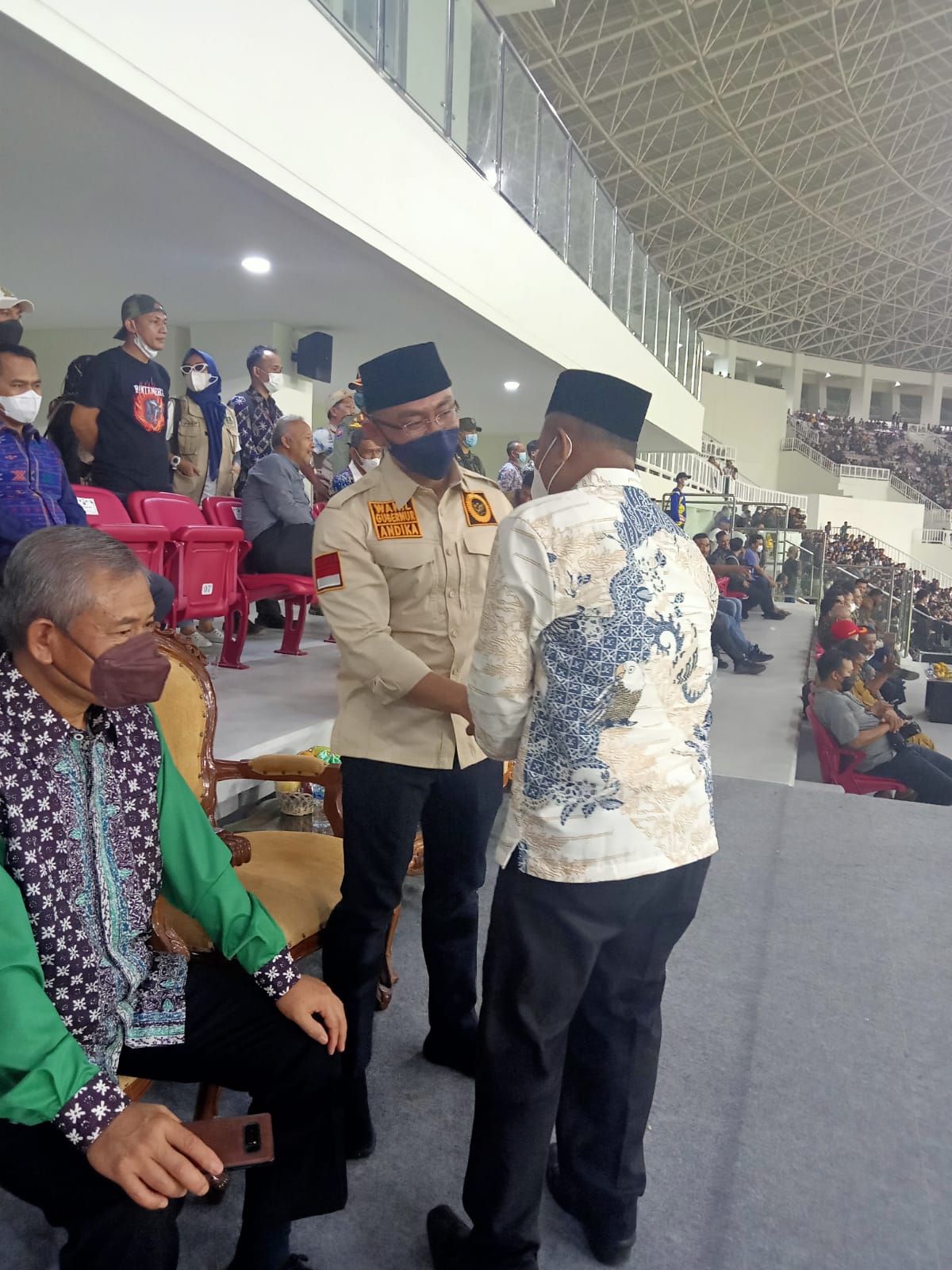 Menghadiri Peresmian Banten Internasional Stadium Oleh Kadispora Kota Tangerang